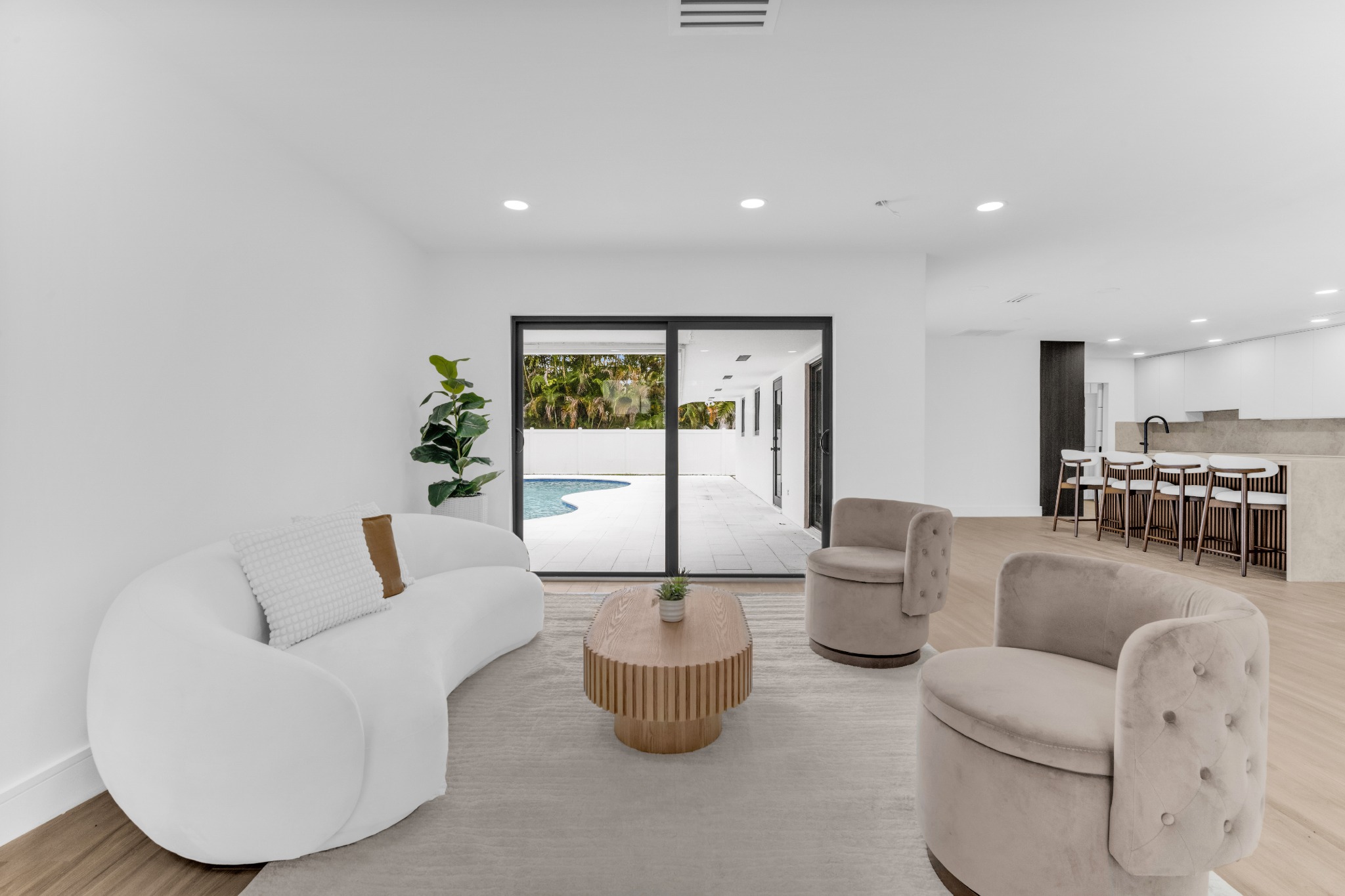 Open living room